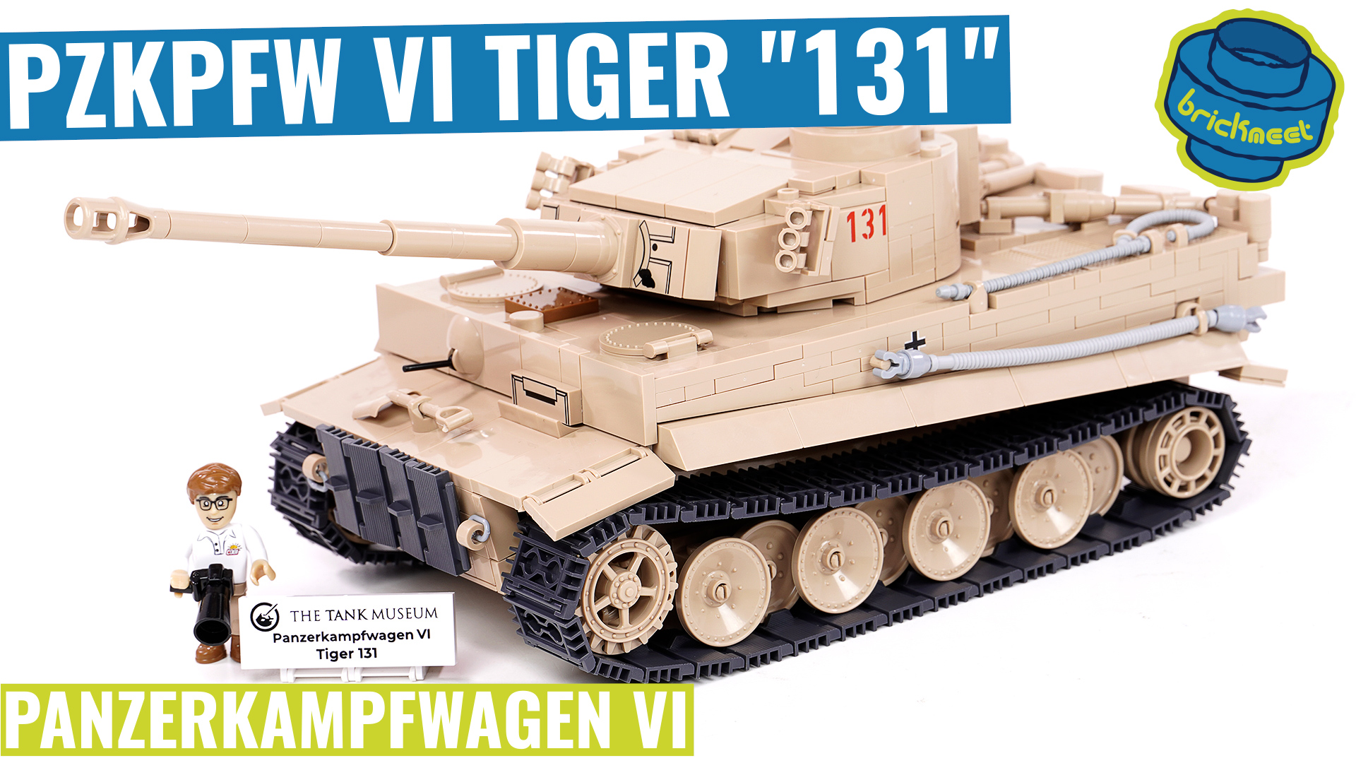 COBI 2556 PzKpfw VI Tiger 131 Speed Build Review BrickMeet EN